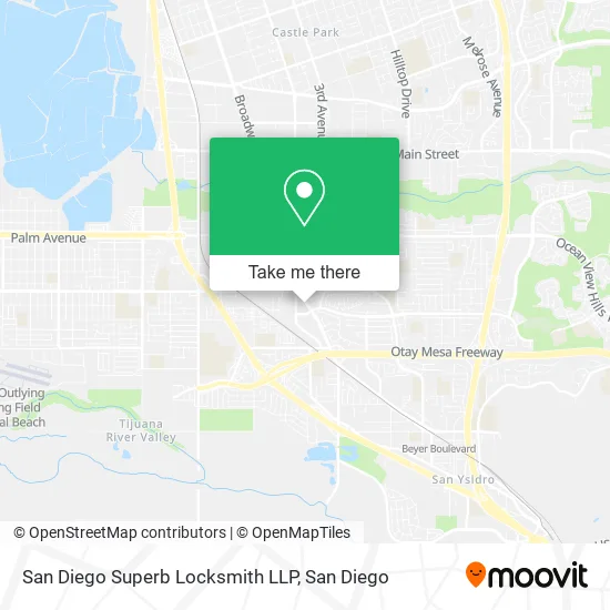 Mapa de San Diego Superb Locksmith LLP