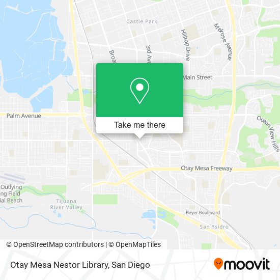 Otay Mesa Nestor Library map