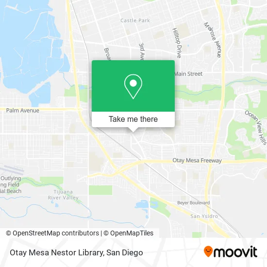 Mapa de Otay Mesa Nestor Library