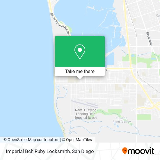 Imperial Bch Ruby Locksmith map