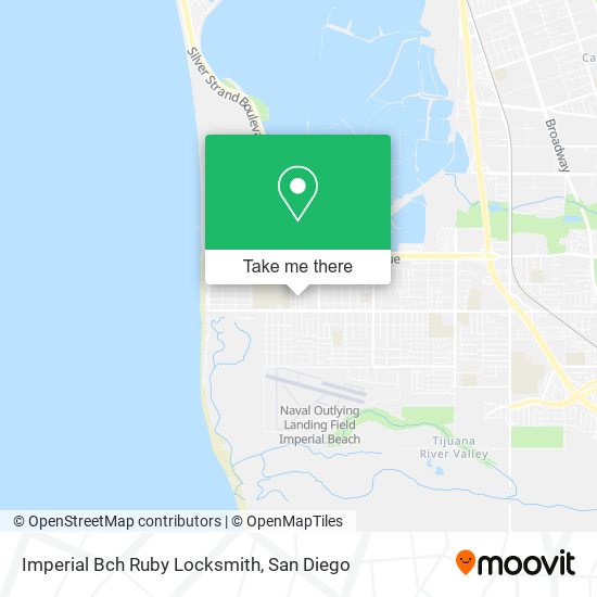 Mapa de Imperial Bch Ruby Locksmith