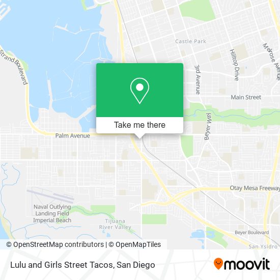 Lulu and Girls Street Tacos map