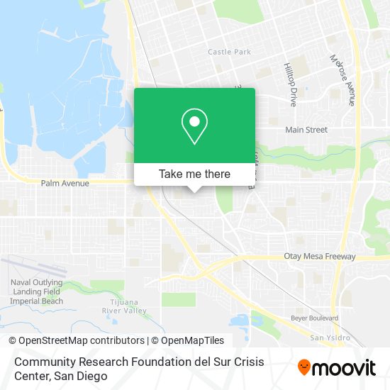 Community Research Foundation del Sur Crisis Center map