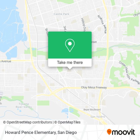 Mapa de Howard Pence Elementary