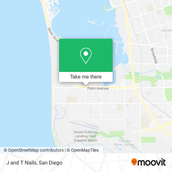J and T Nails map