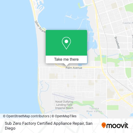 Mapa de Sub Zero Factory Certified Appliance Repair