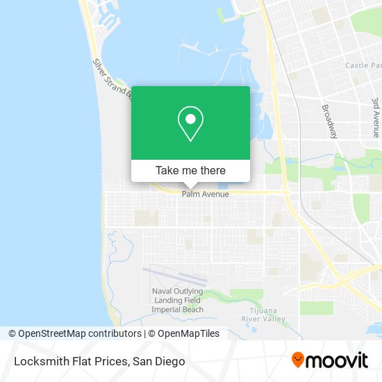 Mapa de Locksmith Flat Prices