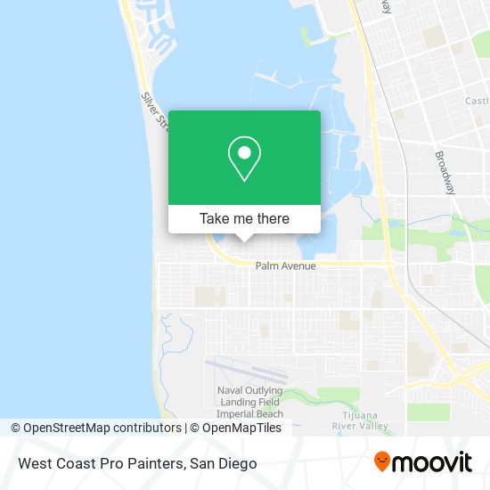West Coast Pro Painters map