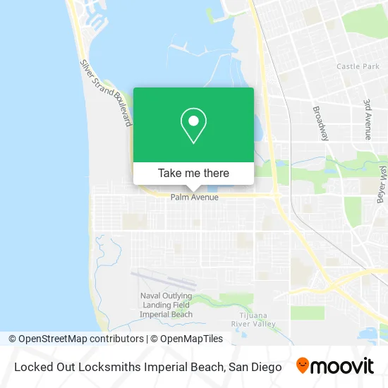 Locked Out Locksmiths Imperial Beach map