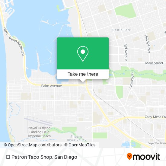 El Patron Taco Shop map