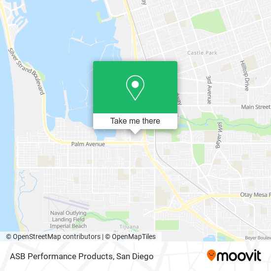 ASB Performance Products map