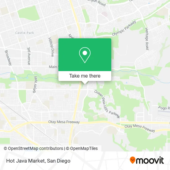 Mapa de Hot Java Market