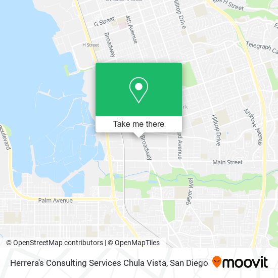 Herrera's Consulting Services Chula Vista map