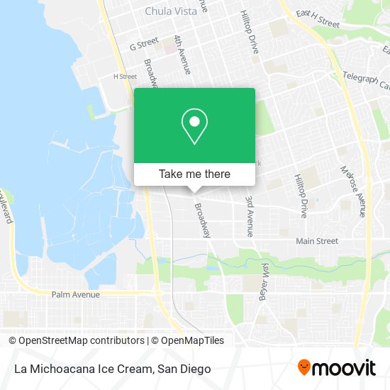 La Michoacana Ice Cream map