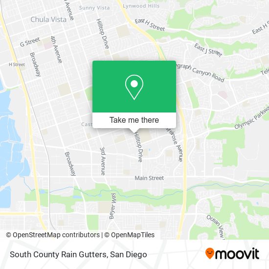 South County Rain Gutters map