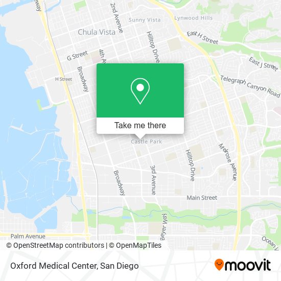 Mapa de Oxford Medical Center