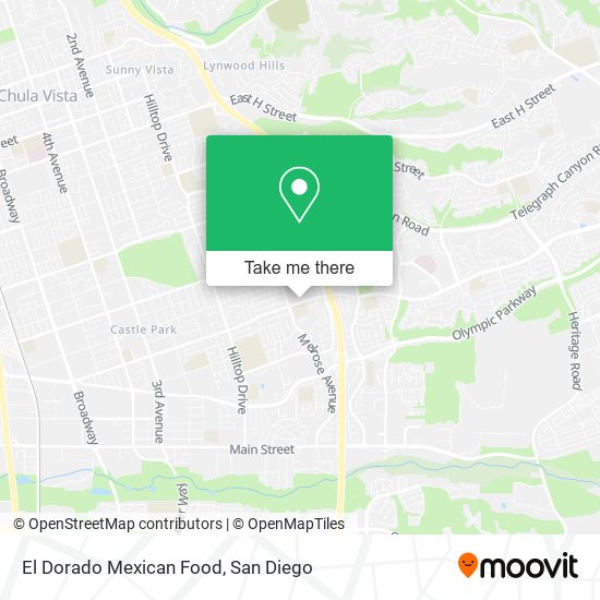 Mapa de El Dorado Mexican Food