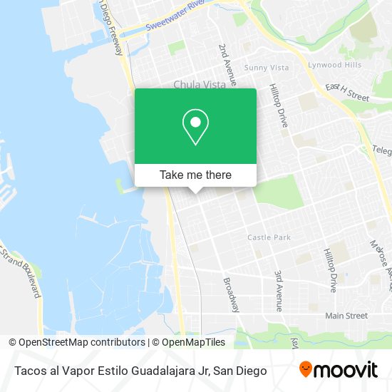 Mapa de Tacos al Vapor Estilo Guadalajara Jr