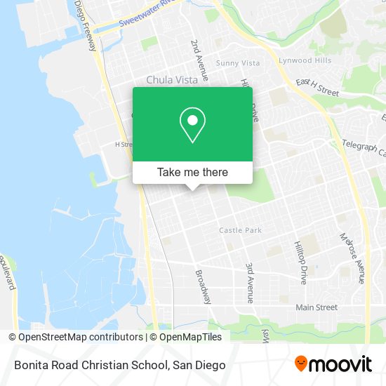 Bonita Road Christian School map