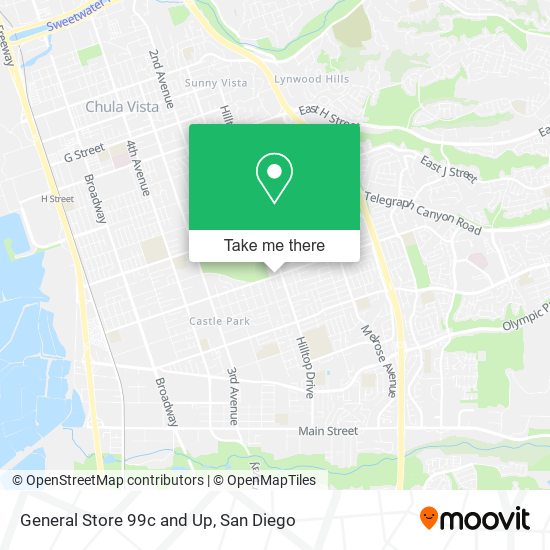 Mapa de General Store 99c and Up
