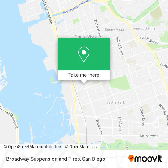 Mapa de Broadway Suspension and Tires