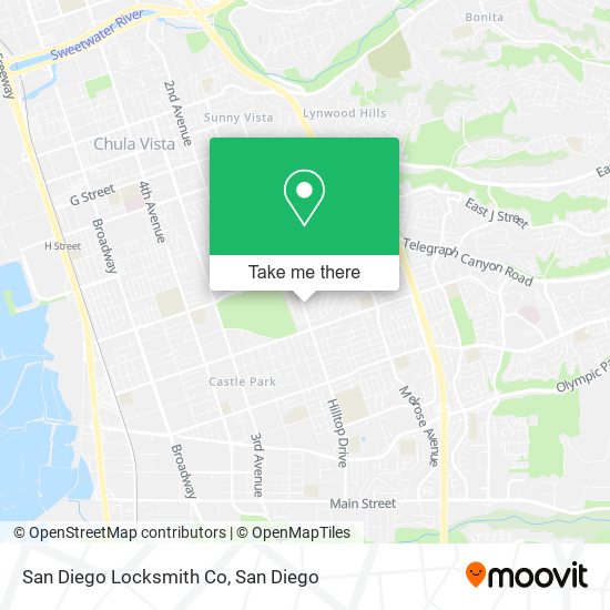 San Diego Locksmith Co map