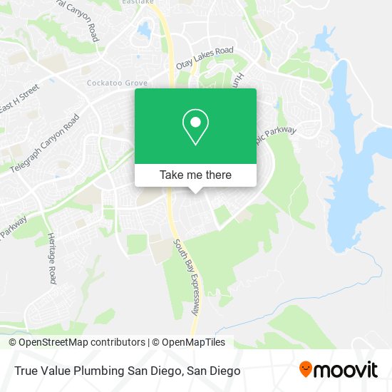 True Value Plumbing San Diego map