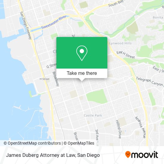 James Duberg Attorney at Law map