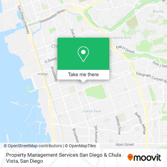 Mapa de Property Management Services San Diego & Chula Vista