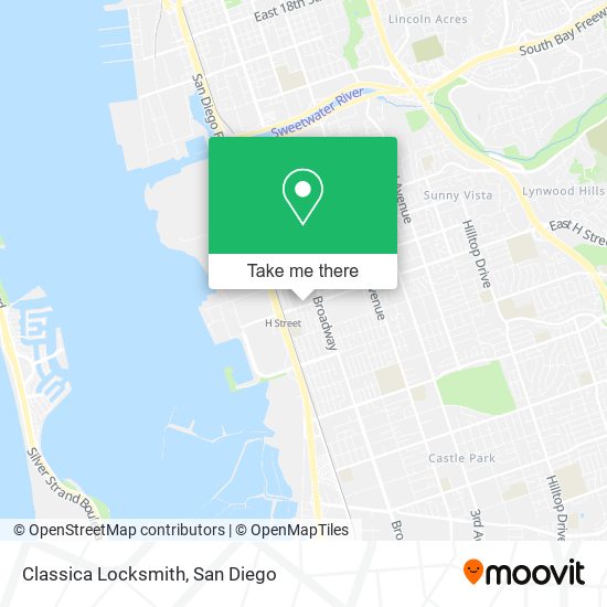 Classica Locksmith map