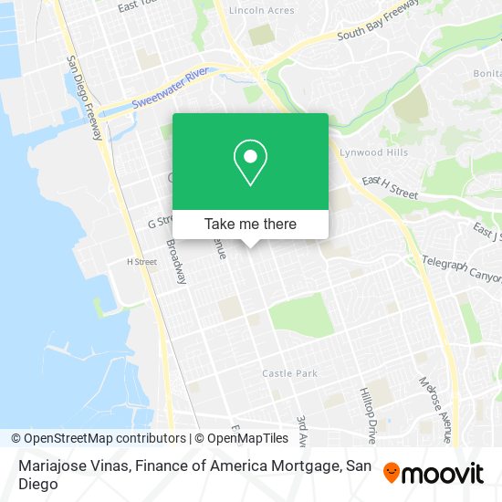 Mapa de Mariajose Vinas, Finance of America Mortgage