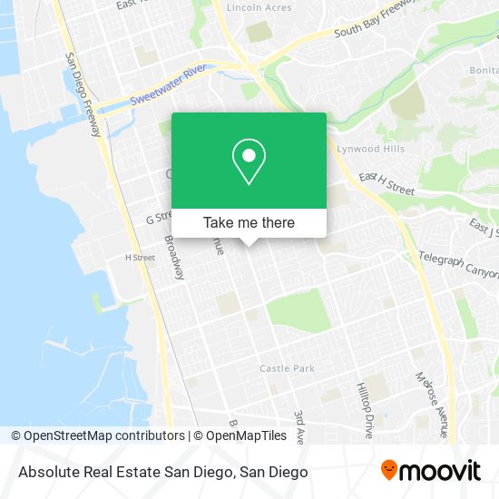 Mapa de Absolute Real Estate San Diego