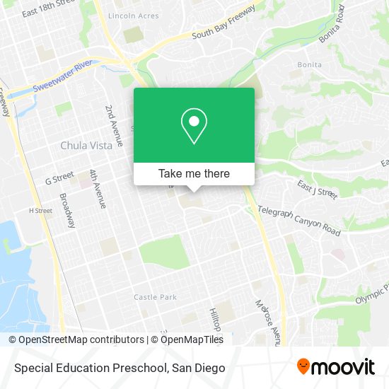 Mapa de Special Education Preschool