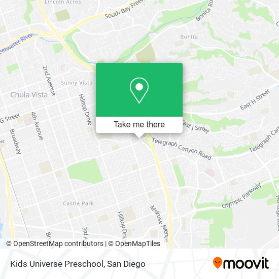 Mapa de Kids Universe Preschool