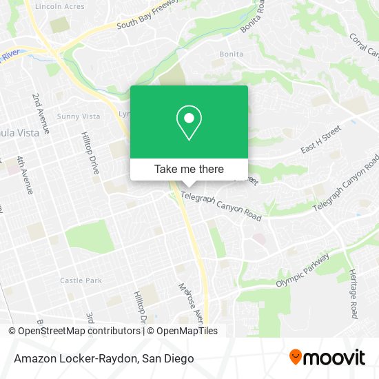 Mapa de Amazon Locker-Raydon