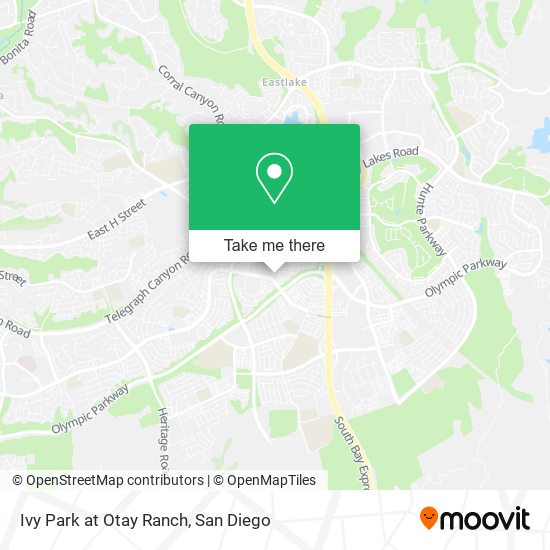 Mapa de Ivy Park at Otay Ranch