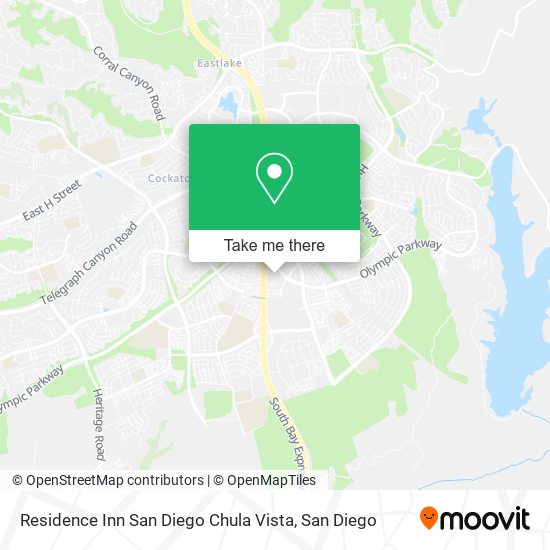 Residence Inn San Diego Chula Vista map