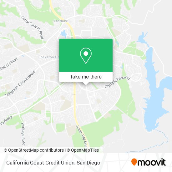 Mapa de California Coast Credit Union