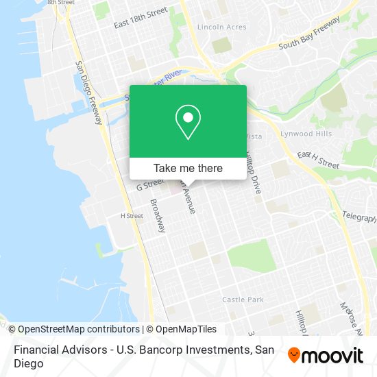 Mapa de Financial Advisors - U.S. Bancorp Investments