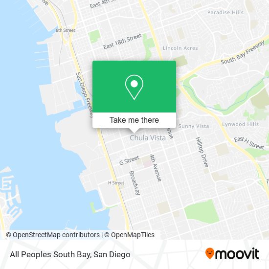 All Peoples South Bay map