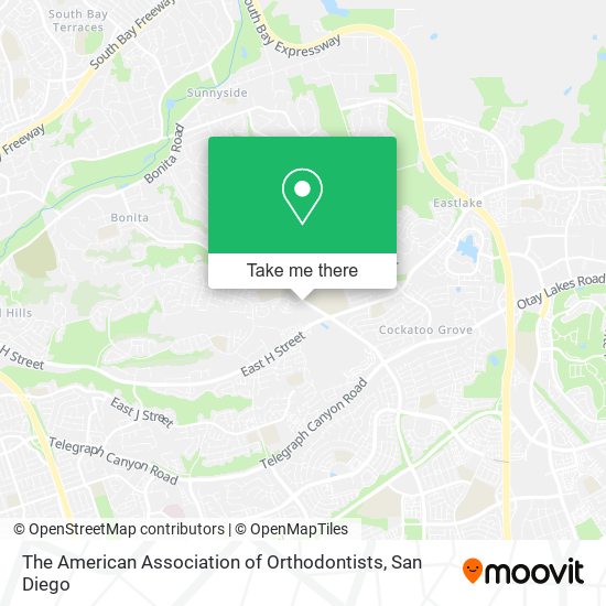 Mapa de The American Association of Orthodontists