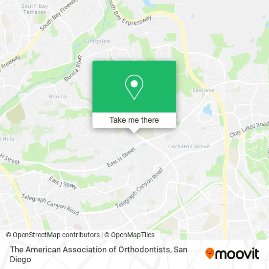 The American Association of Orthodontists map