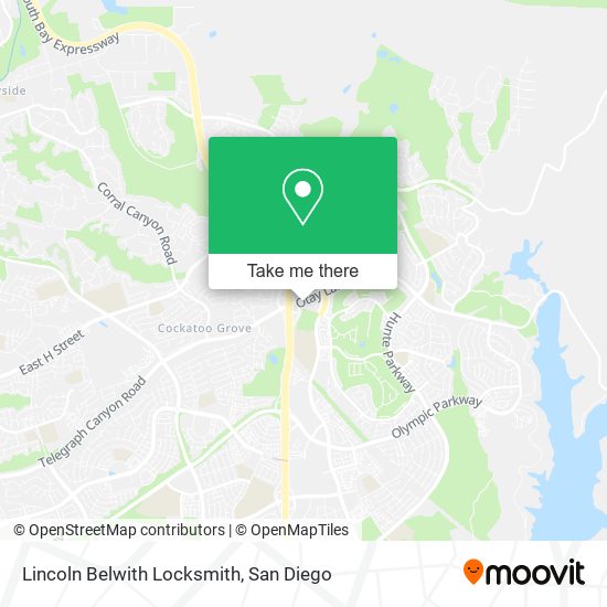 Lincoln Belwith Locksmith map