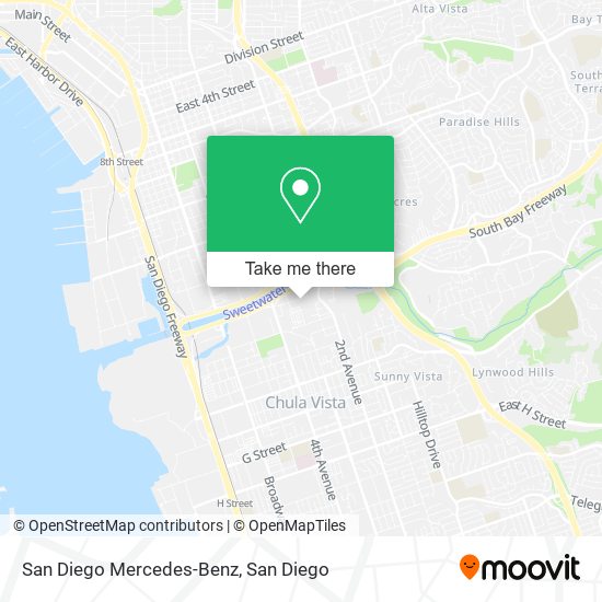 Mapa de San Diego Mercedes-Benz