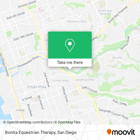 Bonita Equestrian Therapy map