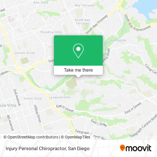 Injury Personal Chiropractor map