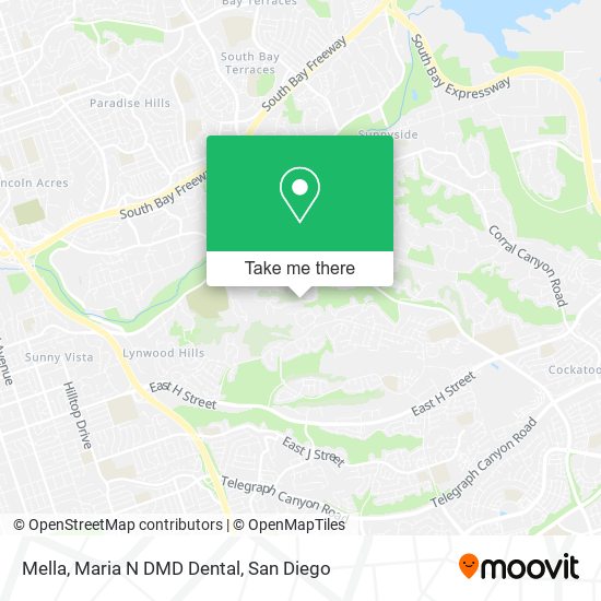Mella, Maria N DMD Dental map