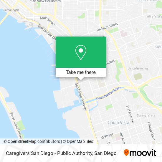 Caregivers San Diego - Public Authority map