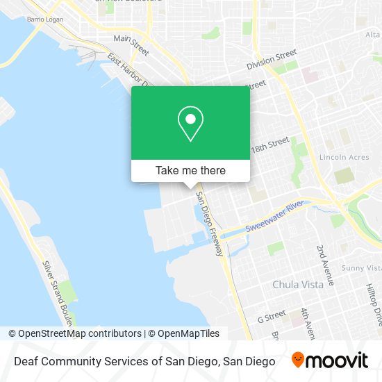 Deaf Community Services of San Diego map