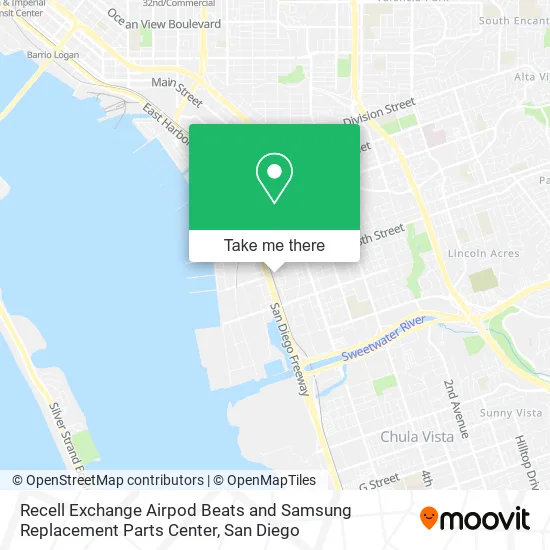 Mapa de Recell Exchange Airpod Beats and Samsung Replacement Parts Center